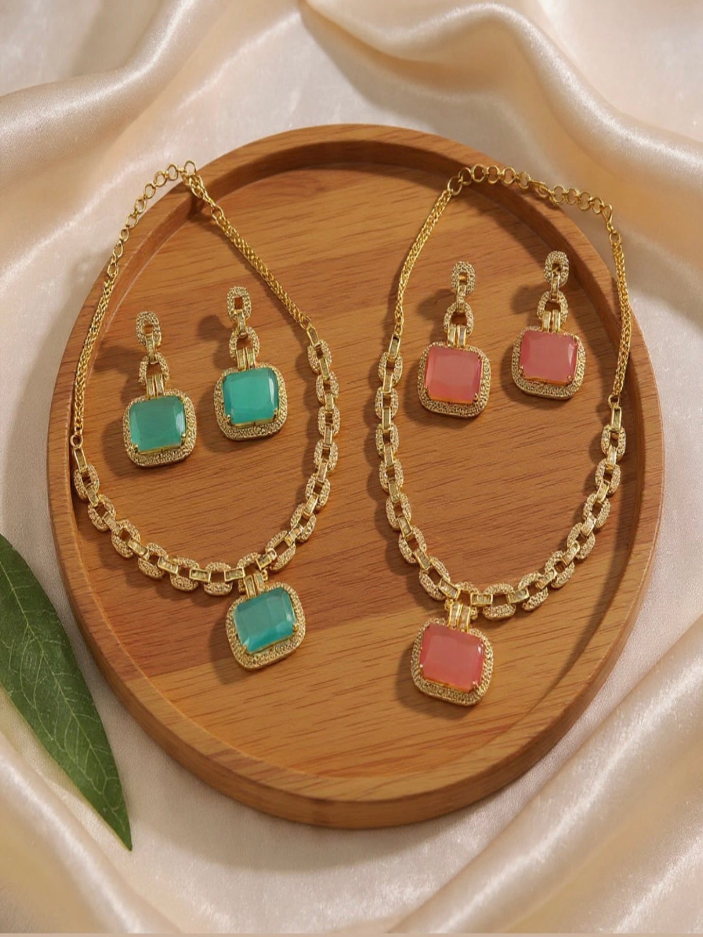 American Diamond Necklace Set