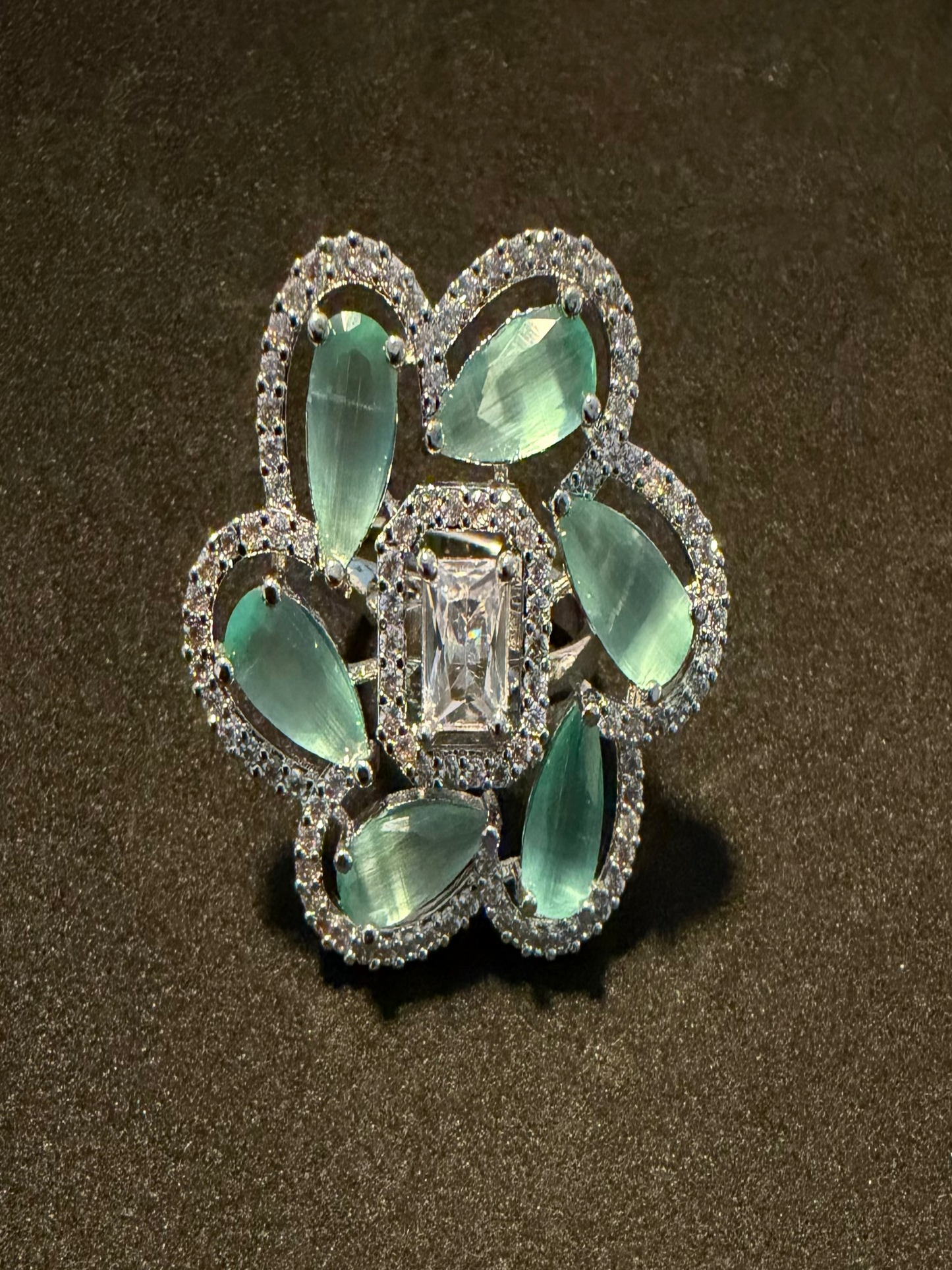 American Diamond Adjustable Rings