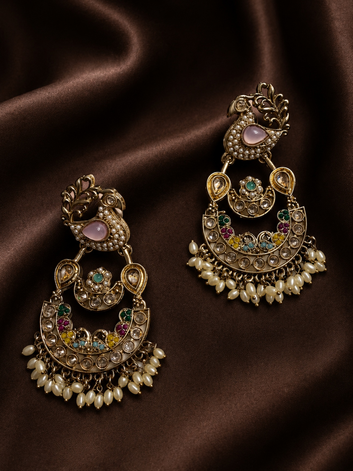 Antique Finish Bird Earrings