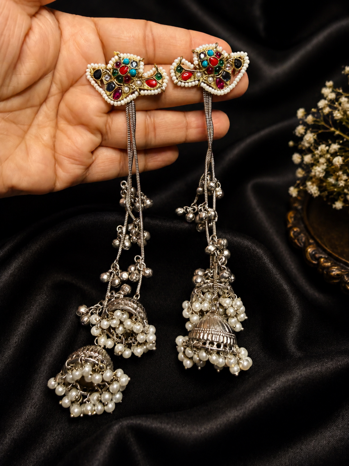 Bird Theme kashmiri Earrings