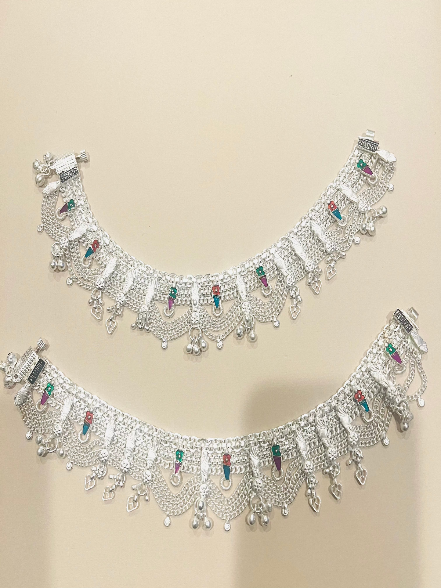 Silver Plated Anklets