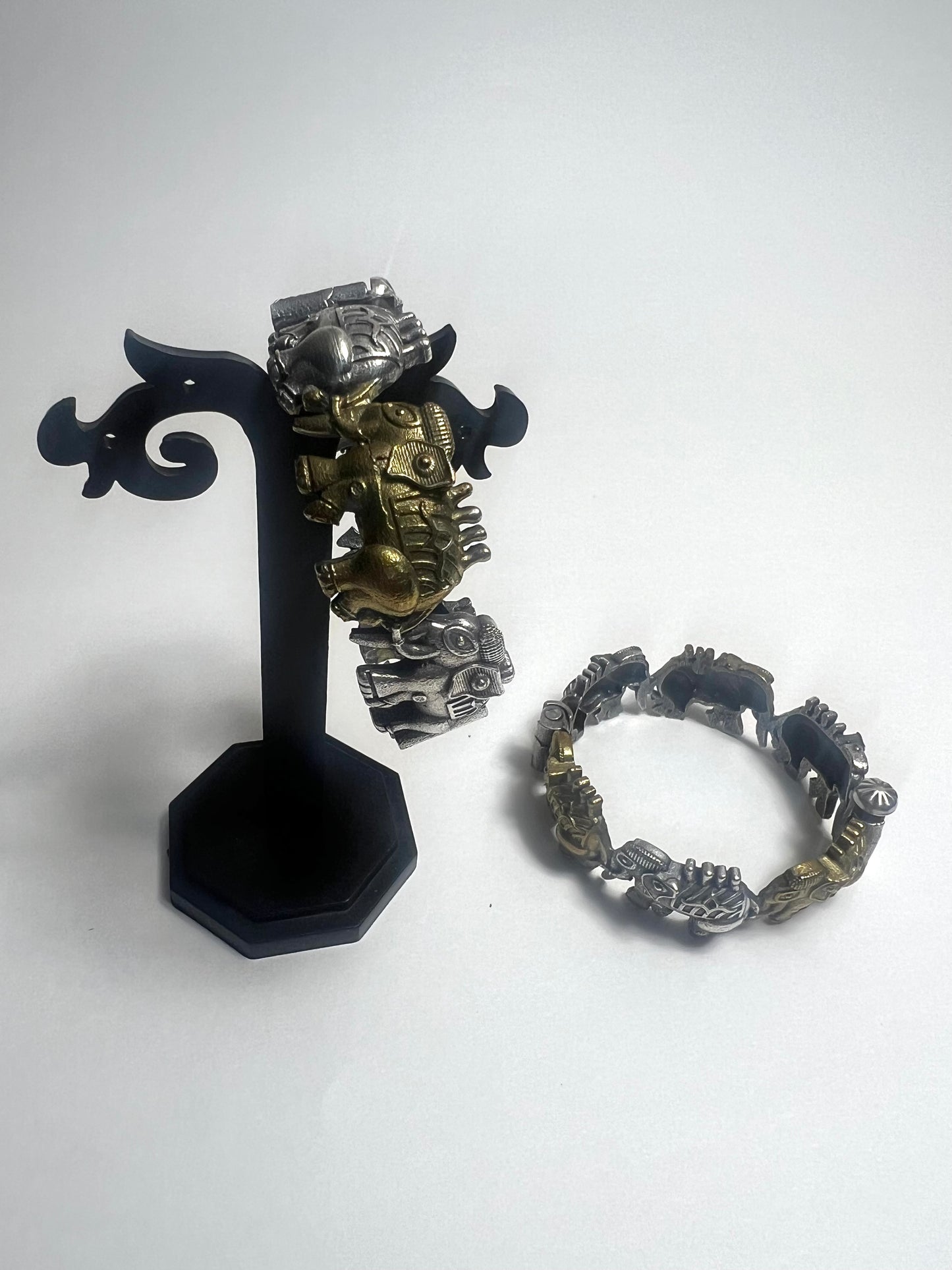 Dual tone Elephant kada/Bangle. Size 2.4