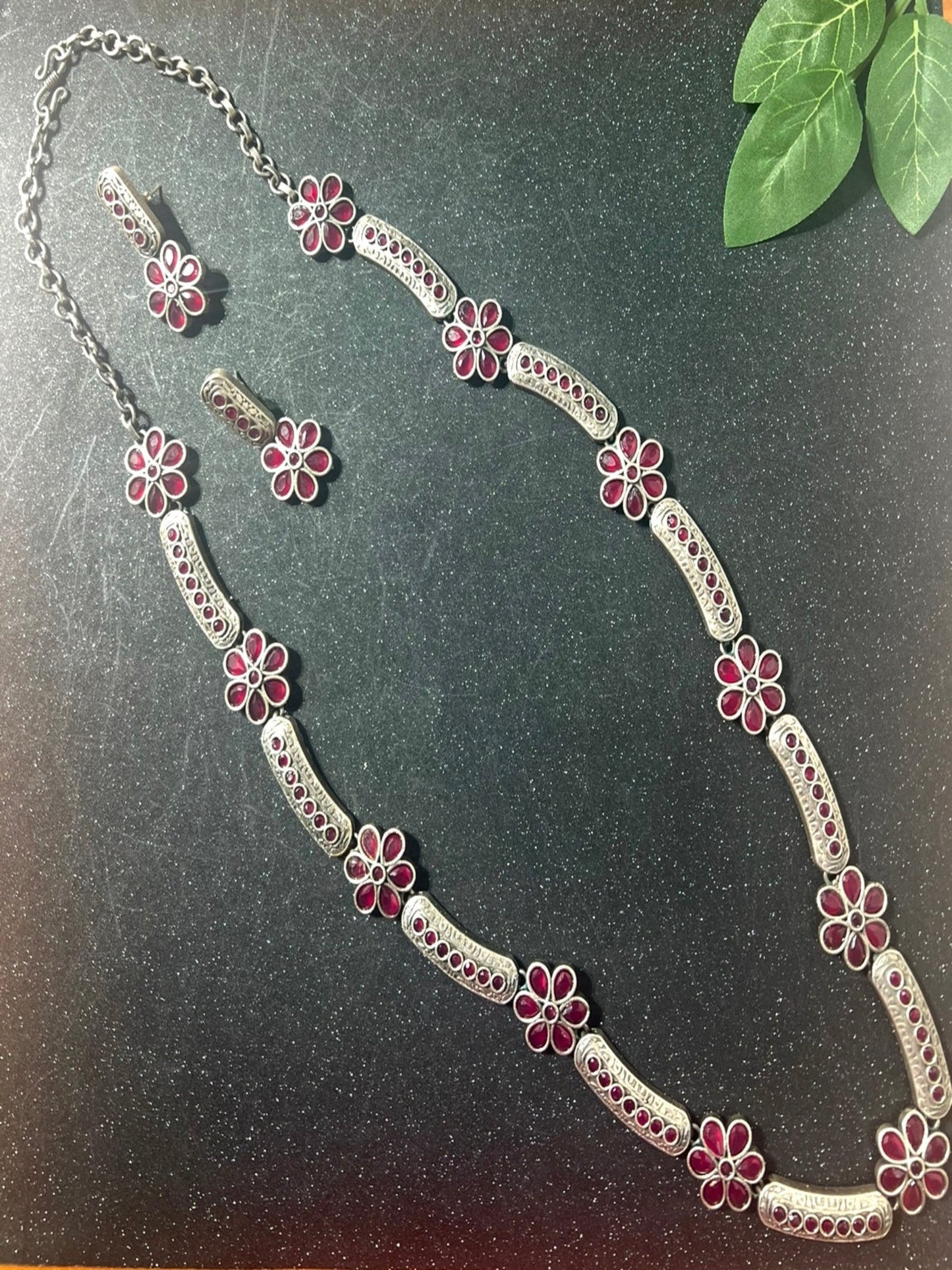 German Silver Long Necklace