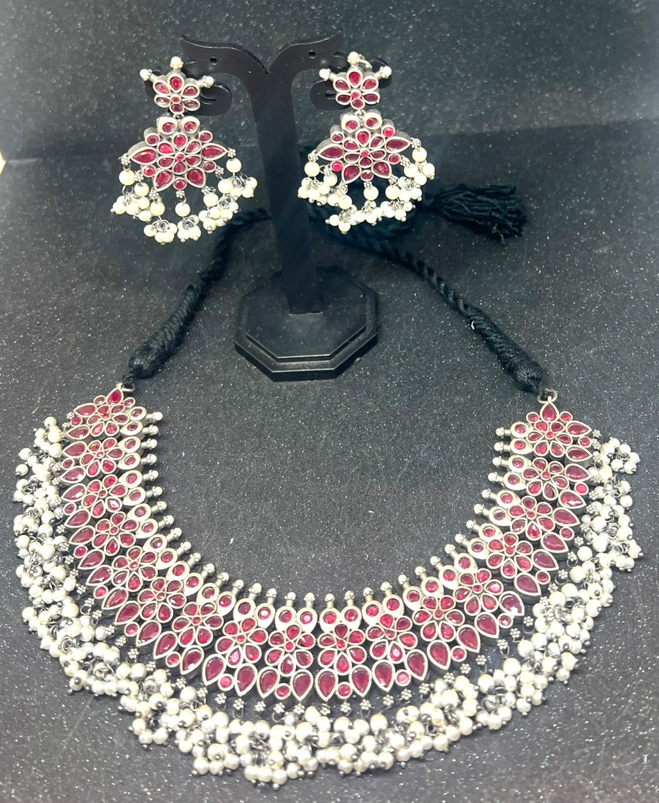 German Silver Choker Necklace