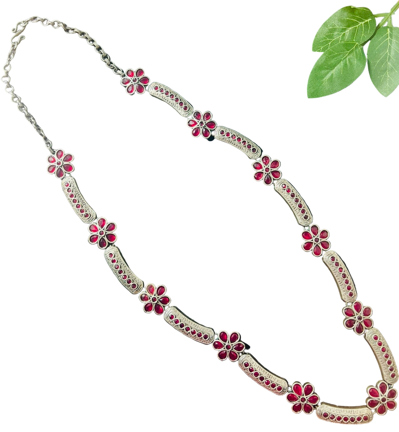 German Silver Long Necklace