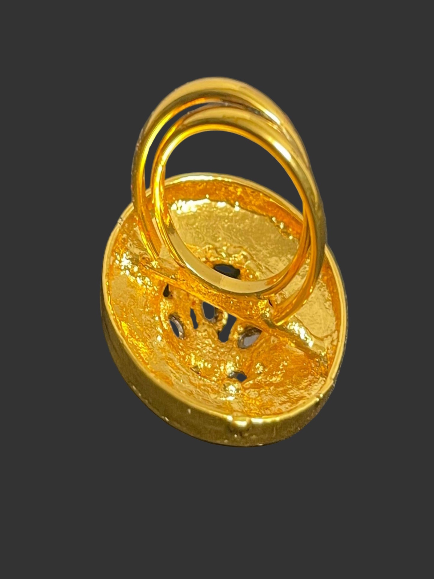 Gold Plated Adjustable Ring