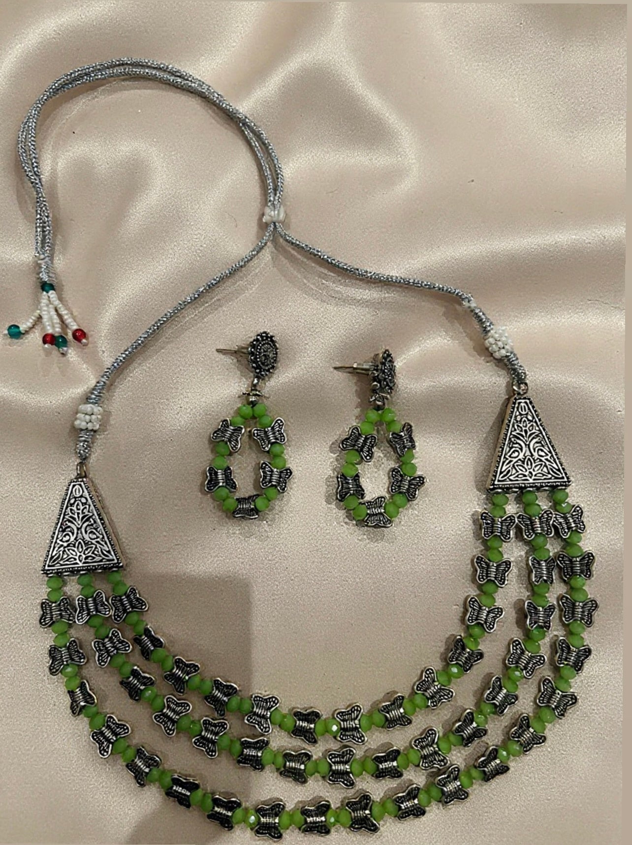 German Silver Layered Necklace