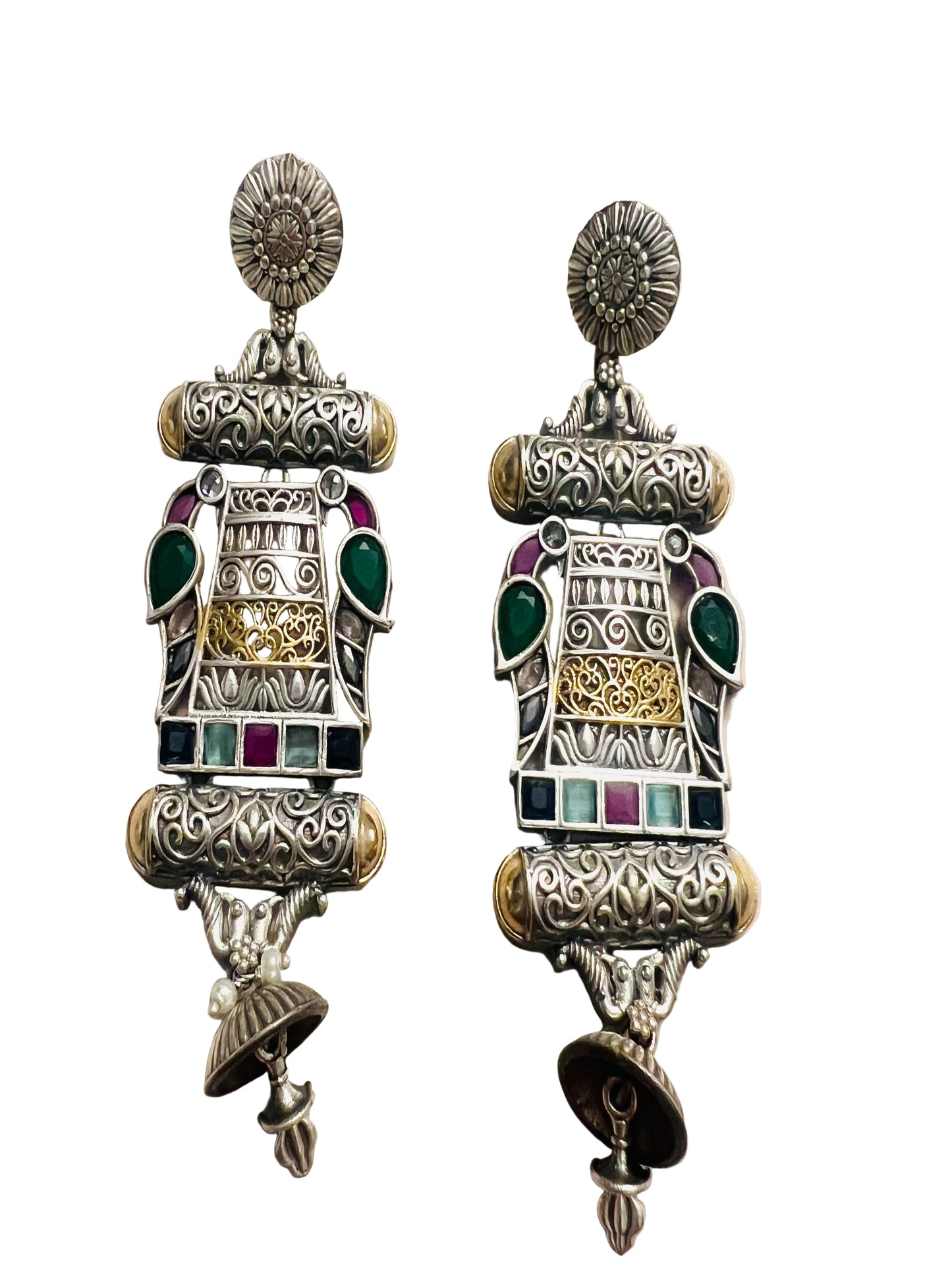 Dual tone Earrings