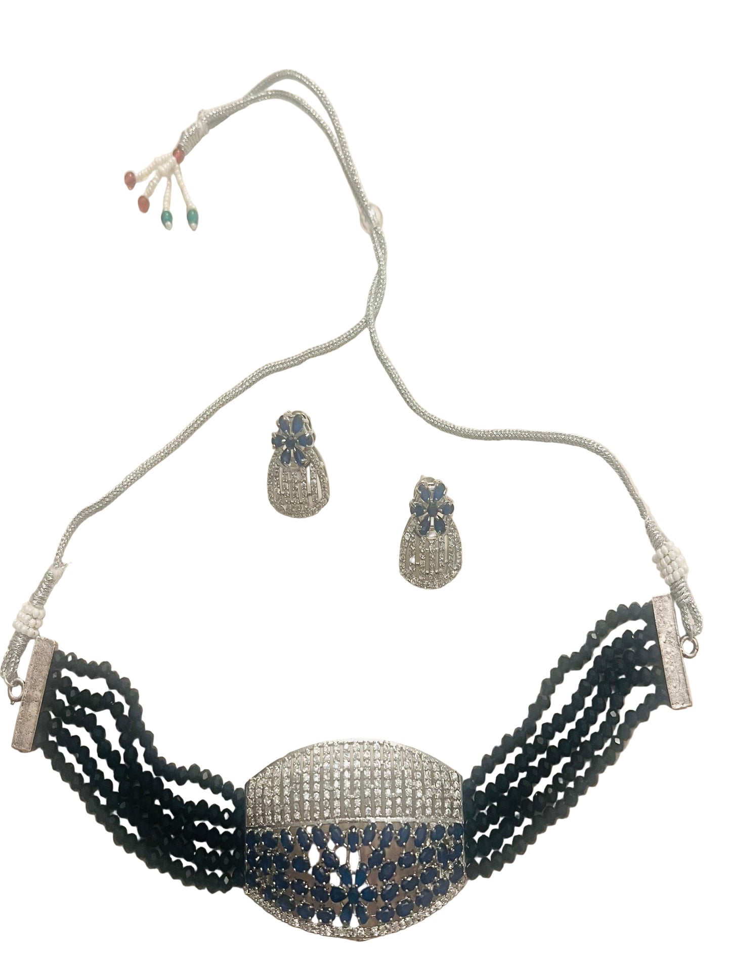 Crystal and Diamond Choker / Necklace Set
