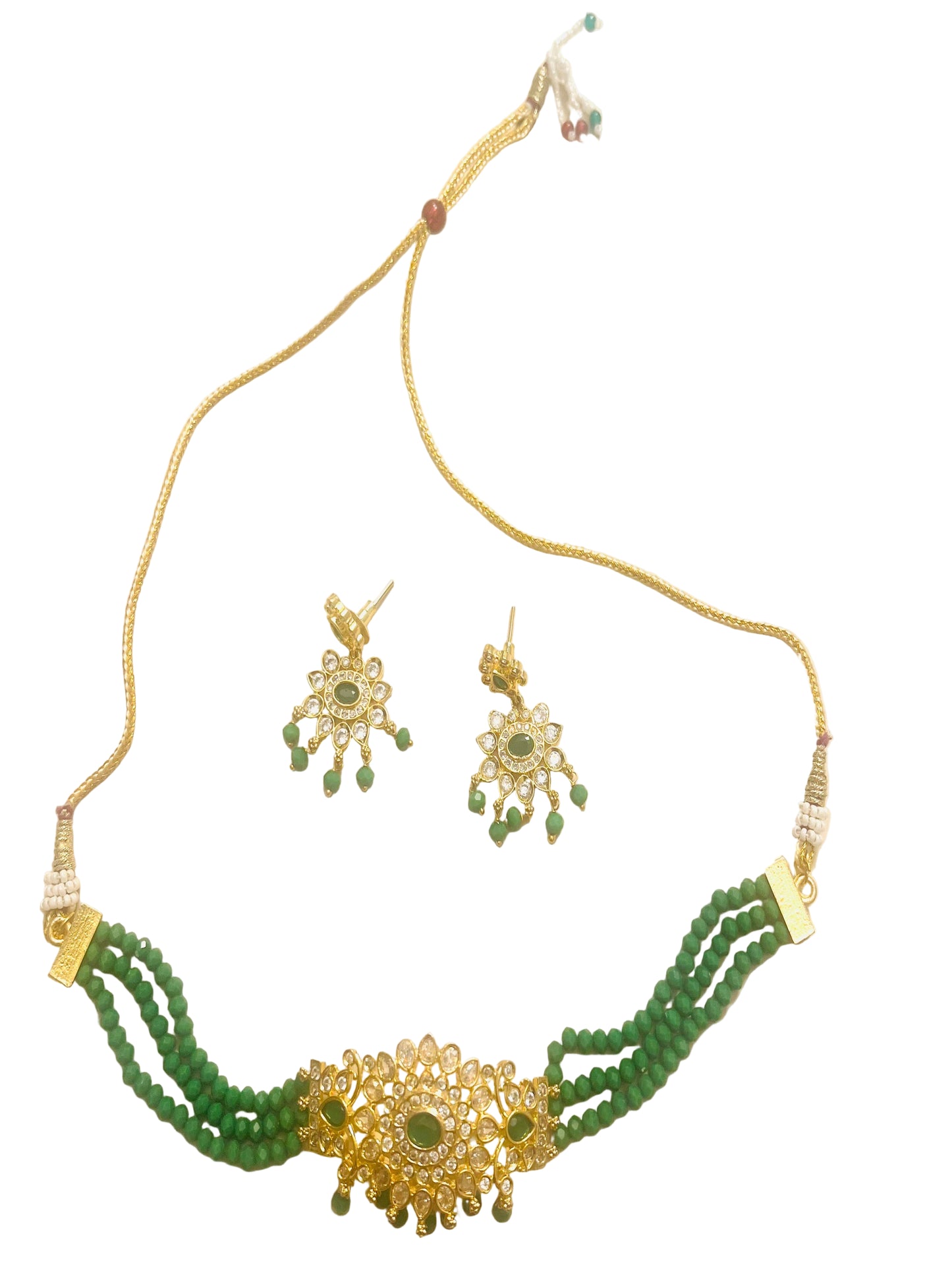 Crystal and Diamond Choker/Necklace Set