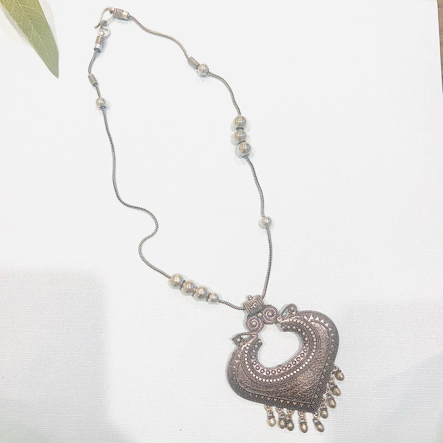 German Silver Long Necklace