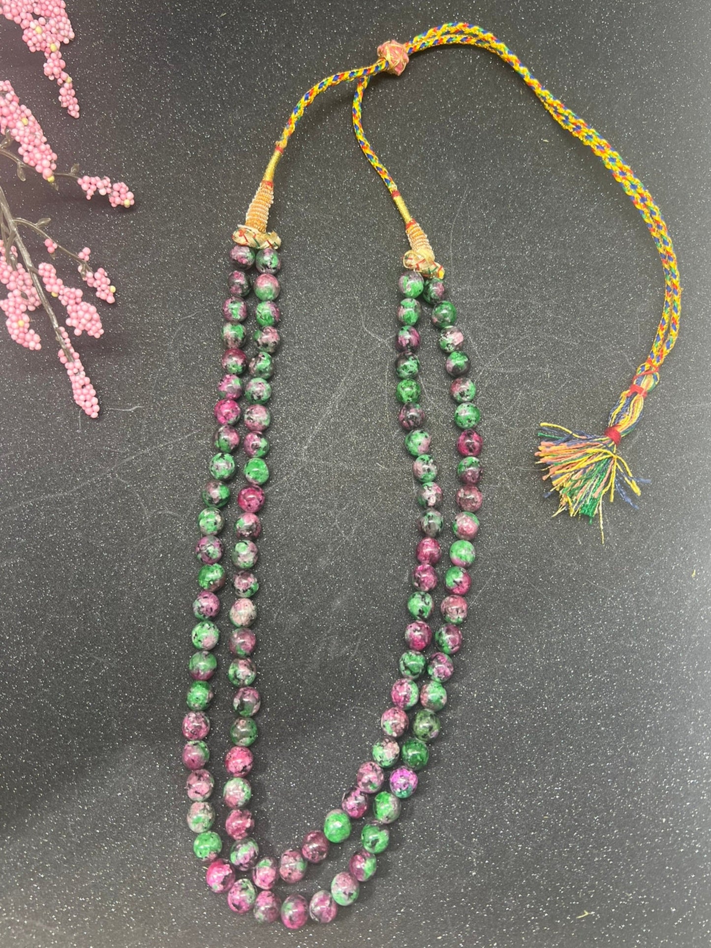 Bead Two Line Necklace