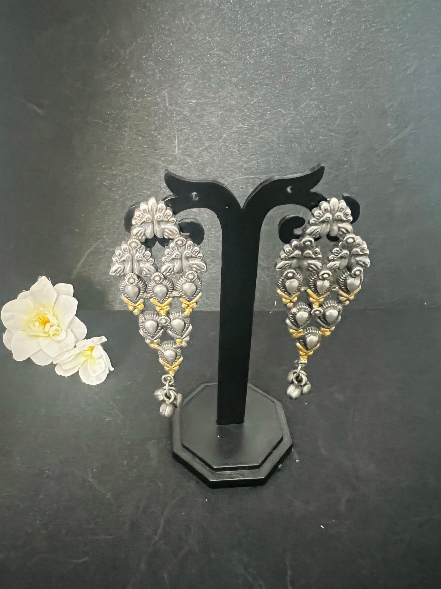 German Silver Choker with earrings