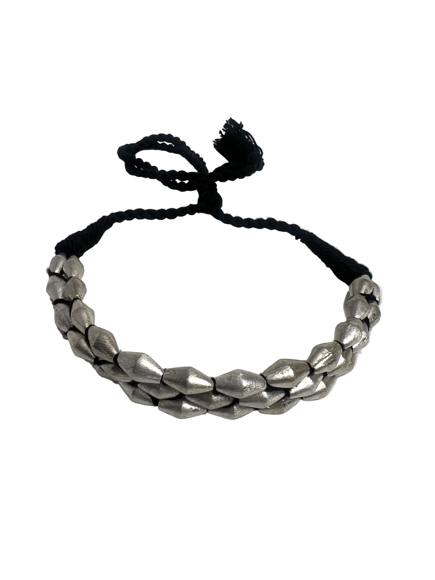 Silver Plated Dholki theme Choker Necklace