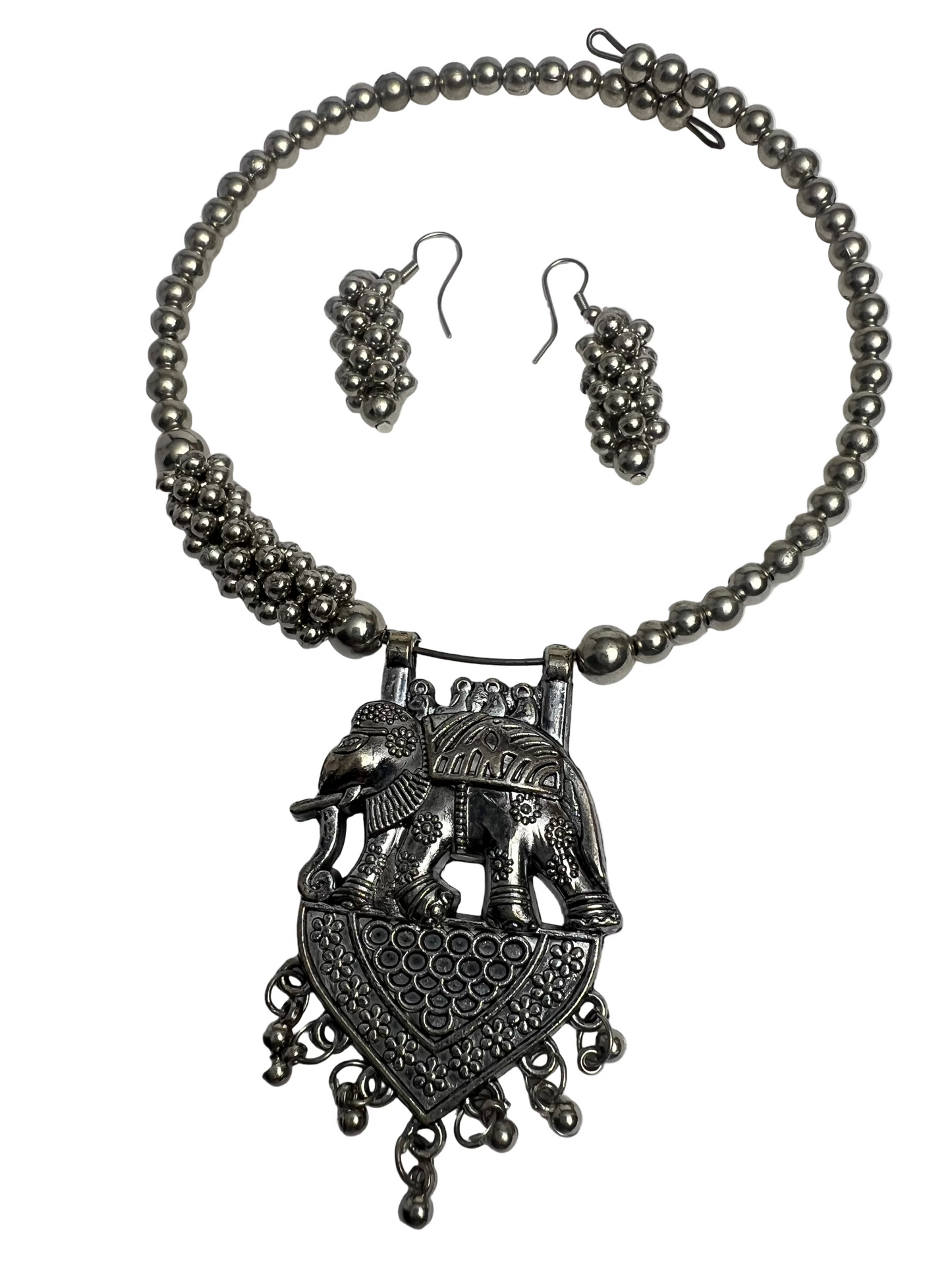 Elephant Theme Hasdi / Necklace Set