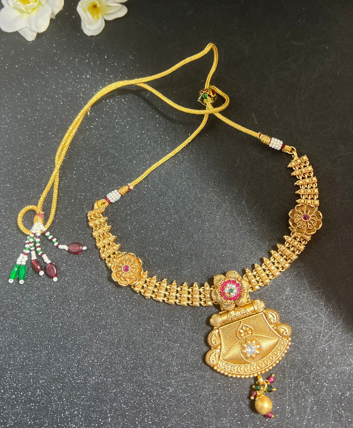 Rajwadi Necklace with Earrings