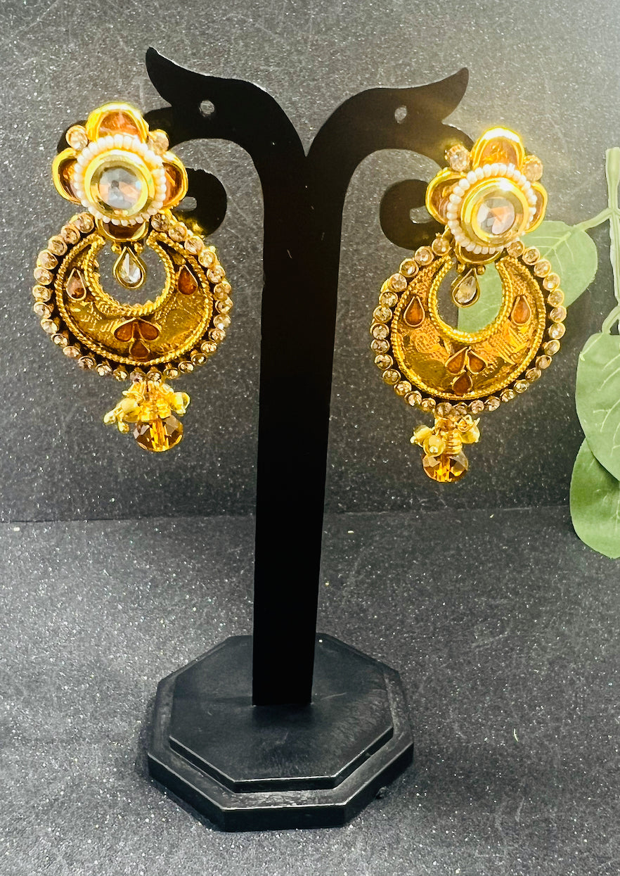Hasdi Style Gold Plated Necklace and Earrings