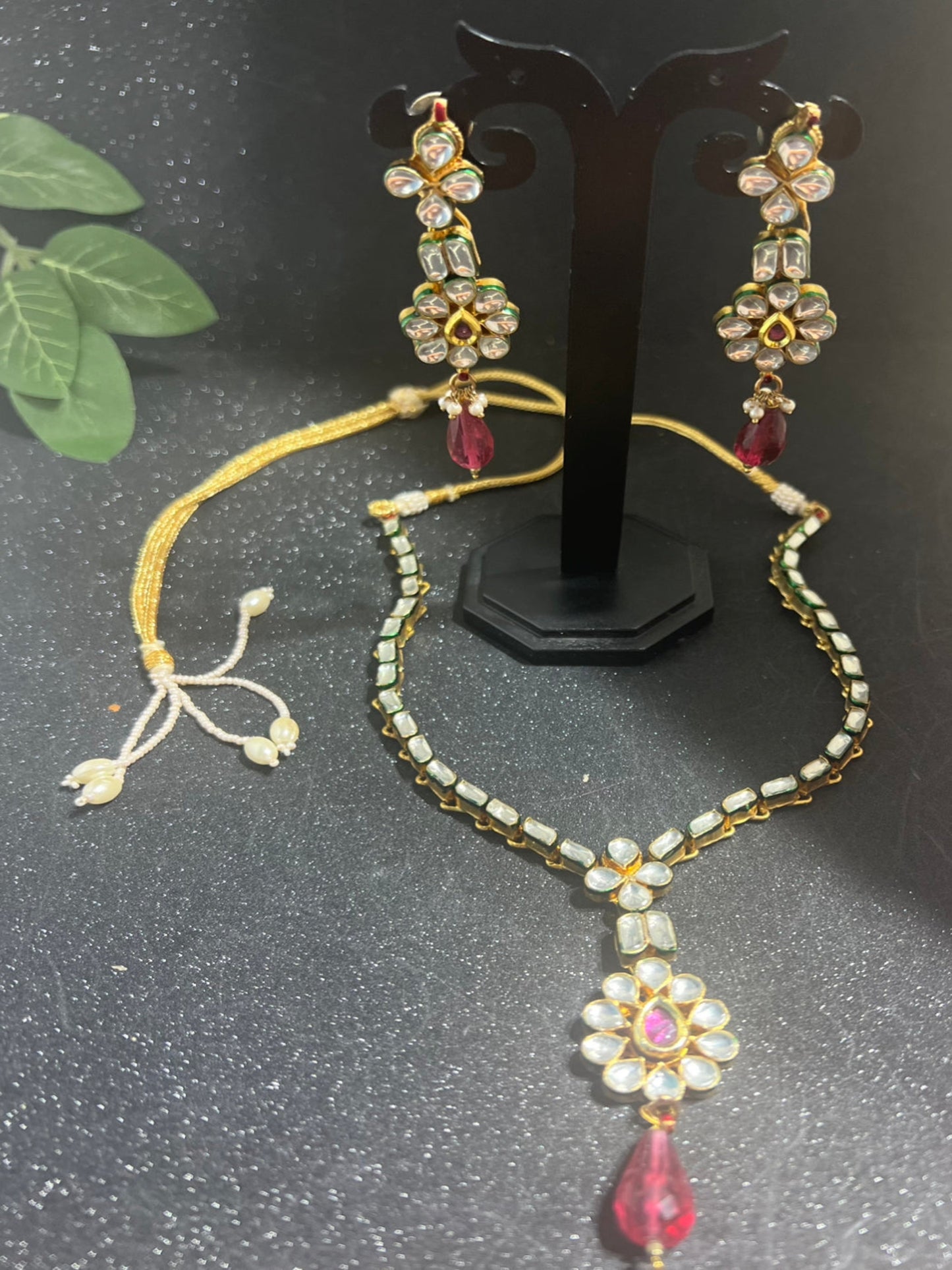 Kundan Necklace with Earrings