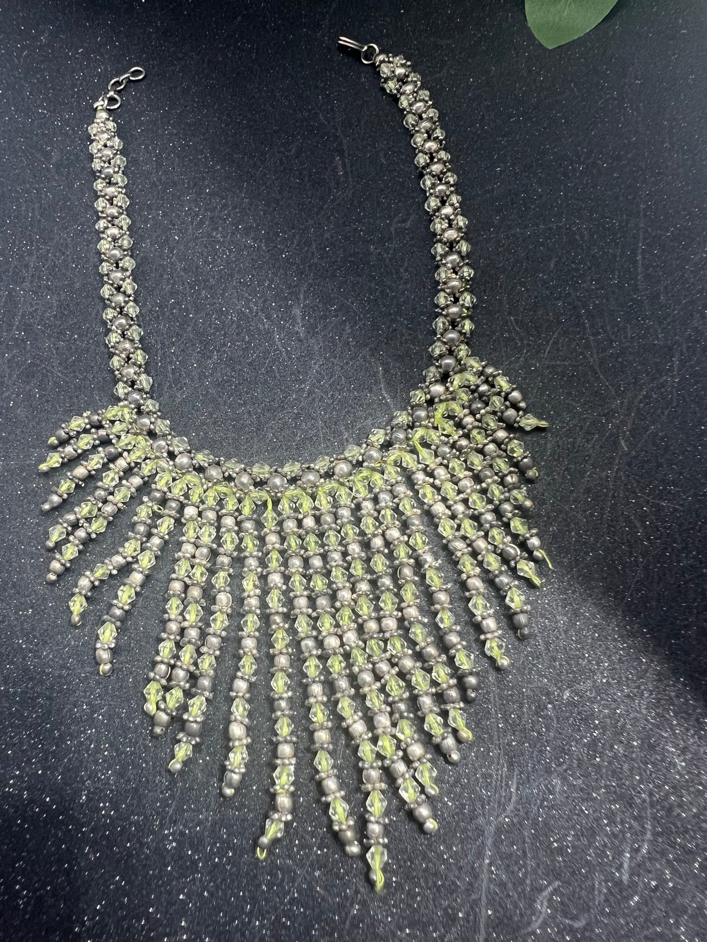 Antique Crystal Necklace.
