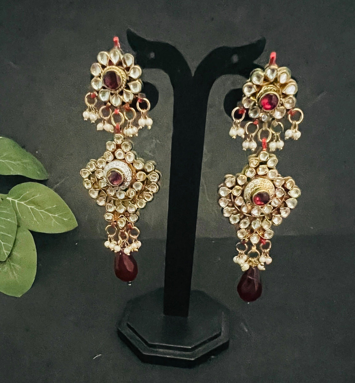 Kundan Necklace with Earrings.