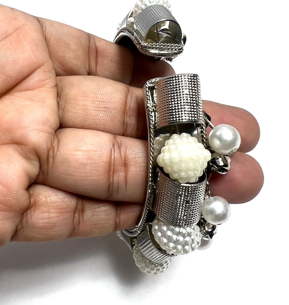 Ghungroo and Pearl openable Bracelets