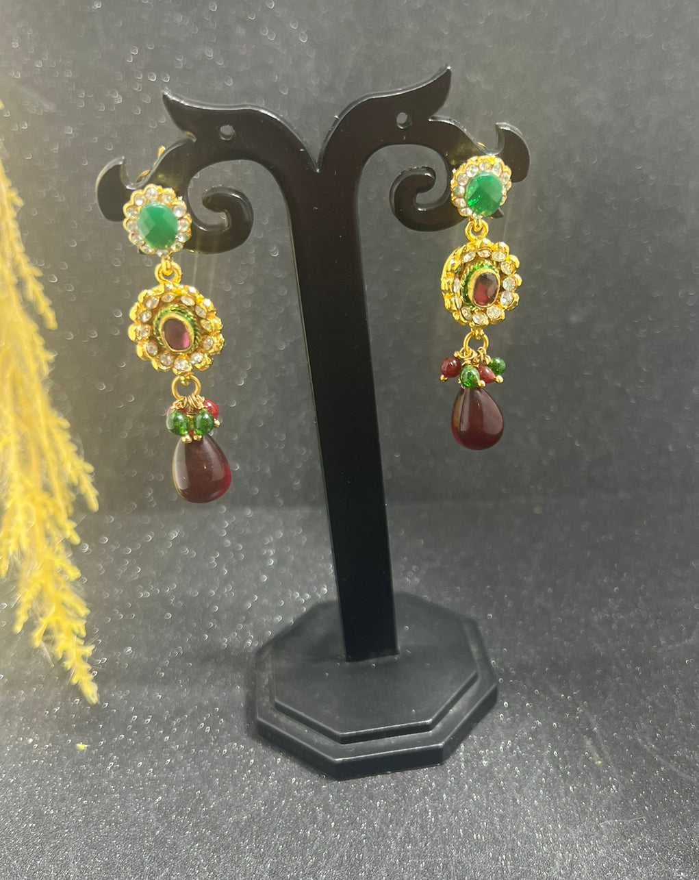 Gold Plated Pendant set with Earrings
