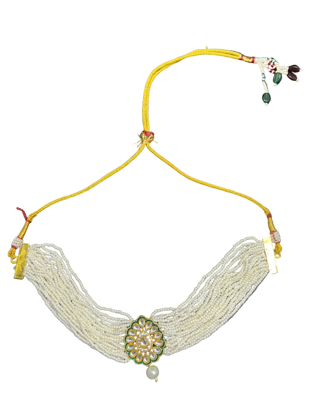 Pearl & Kundan Choker with Earrings
