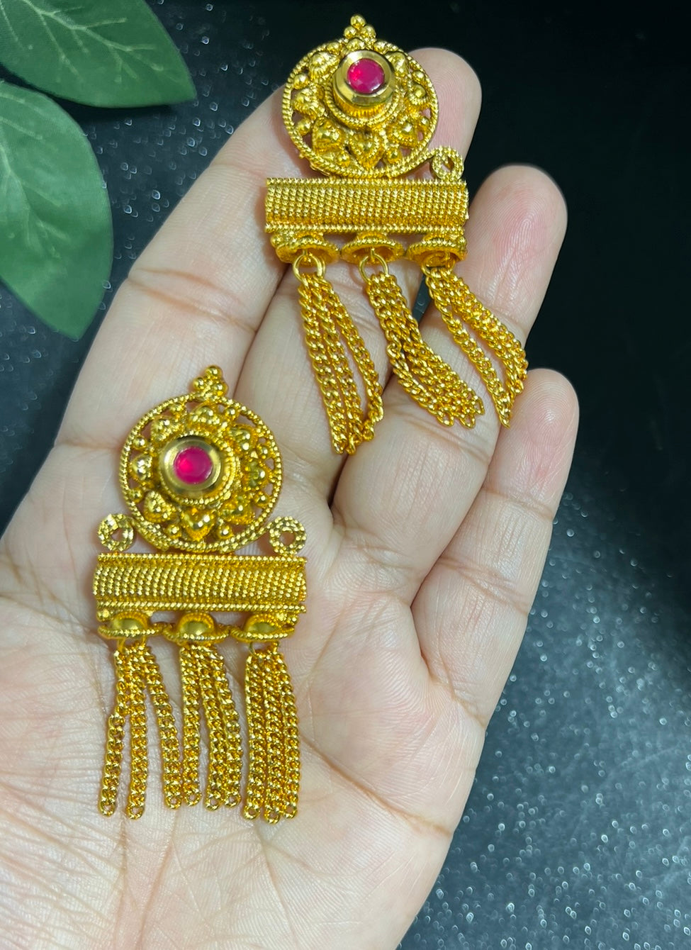 Gold plated Ear Drops / Earrings