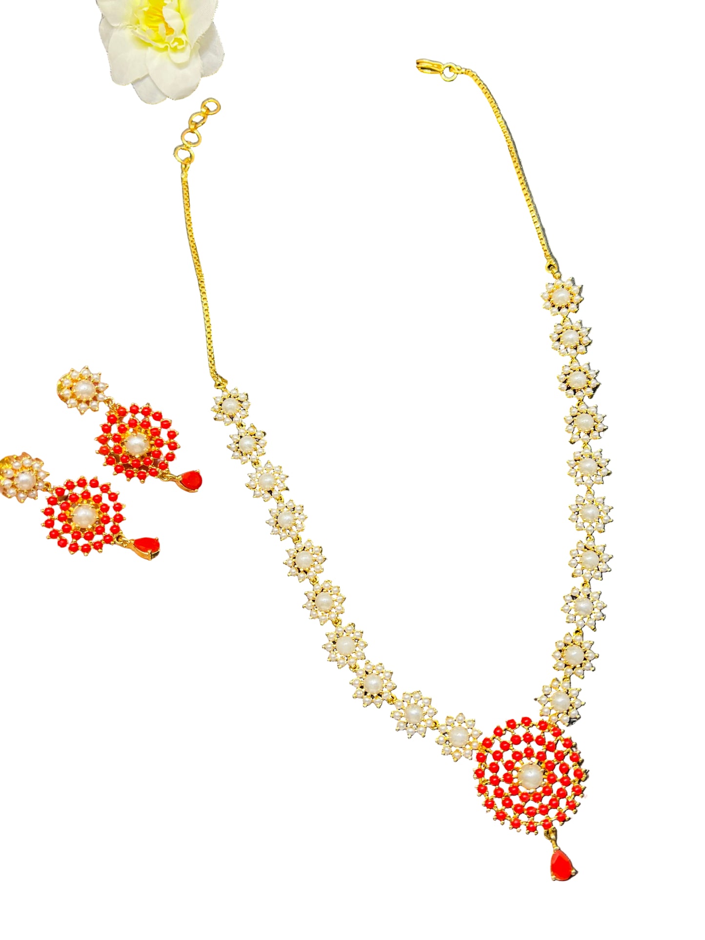 Gold Plated Pearl Necklace