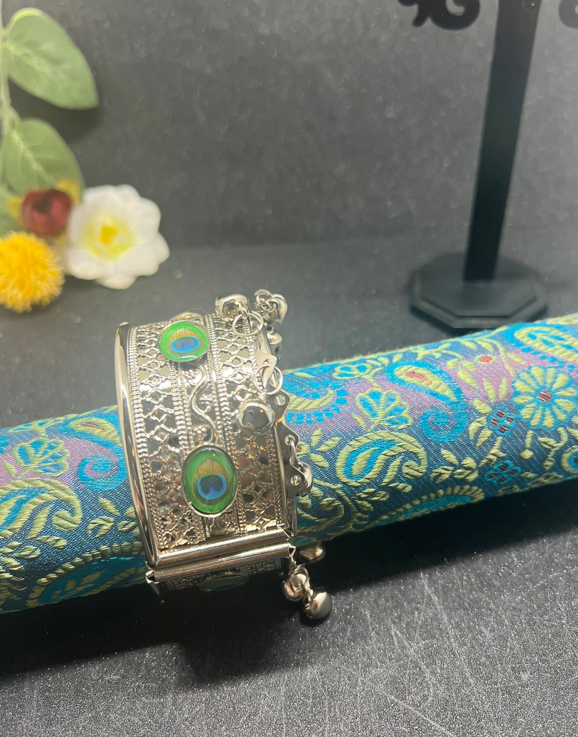Peacock Theme Openable Bracelet.