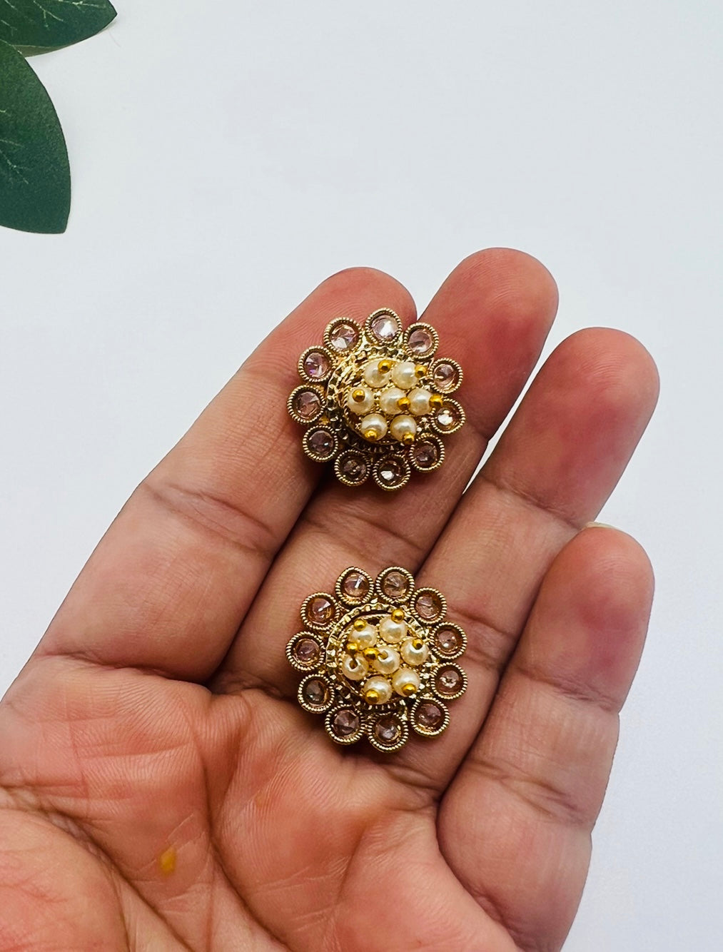 Bronze Pearl Studs