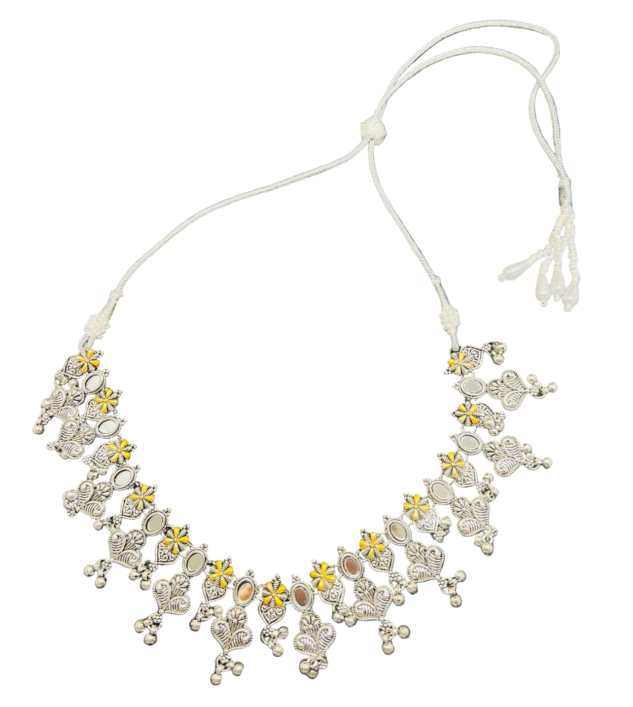 Dual Tone Choker with earrings