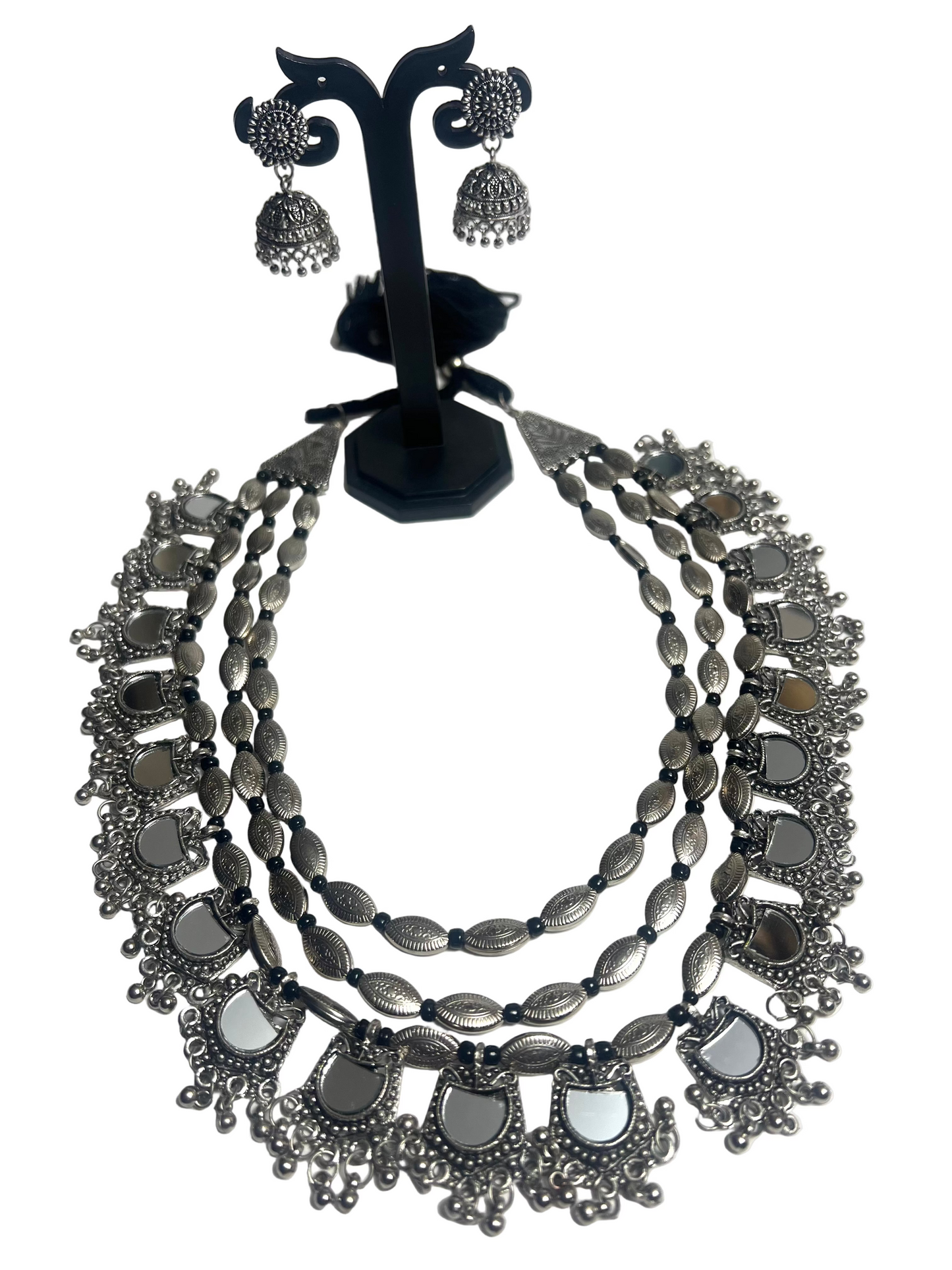 Layered Dholki Design Necklace Set