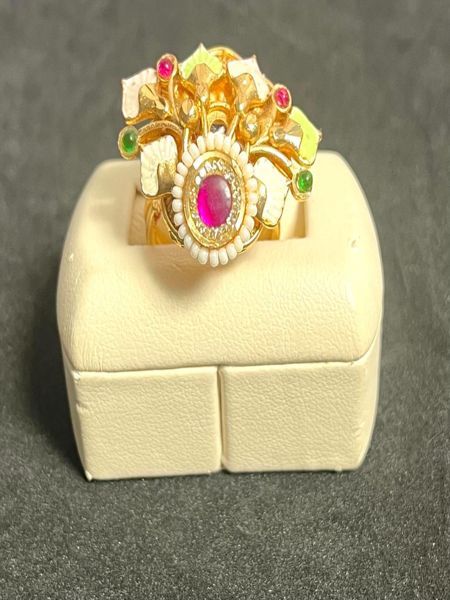 Meenakari Adjustable Ring