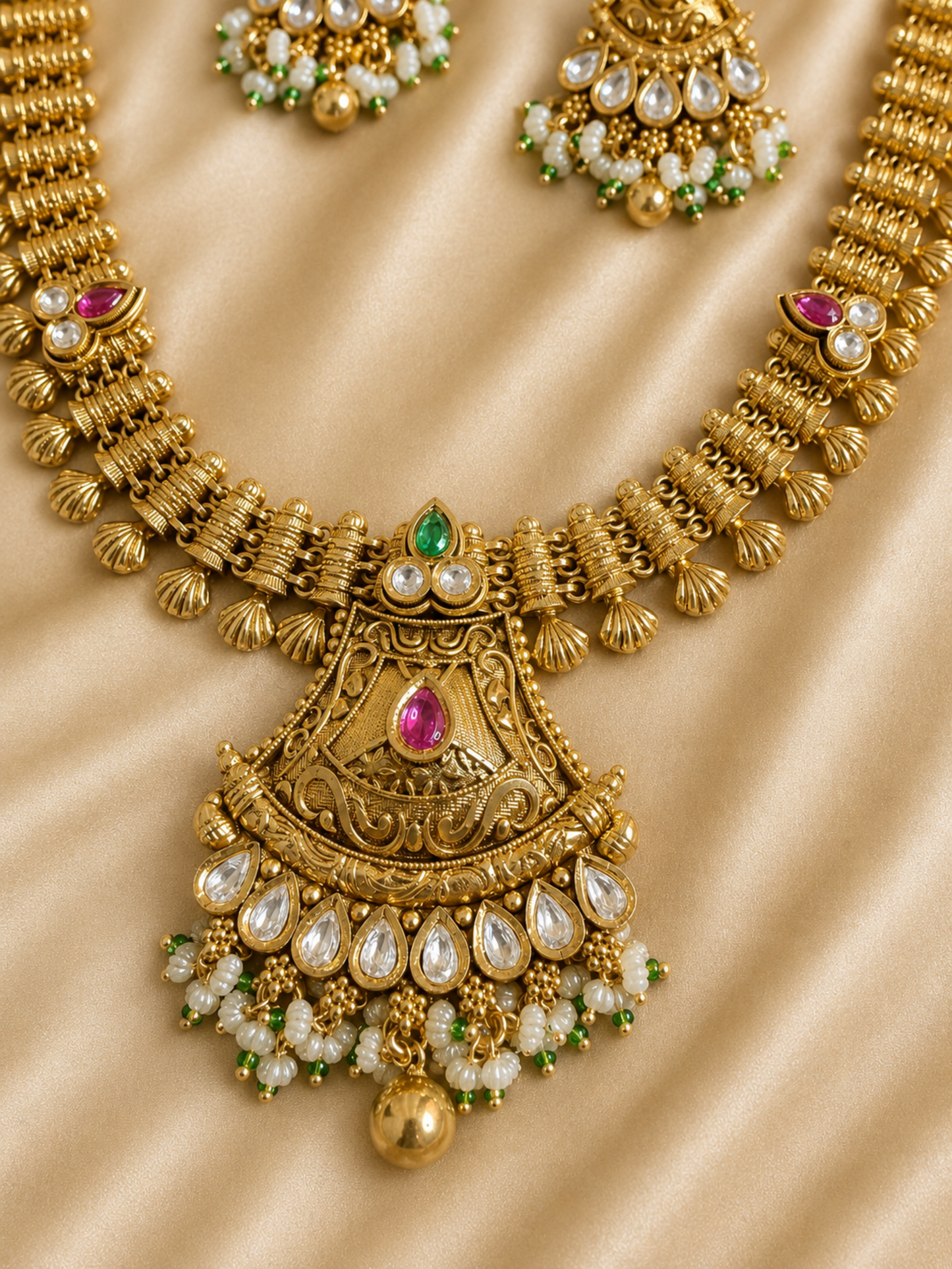 Rajwadi Hasdi/Necklace Set