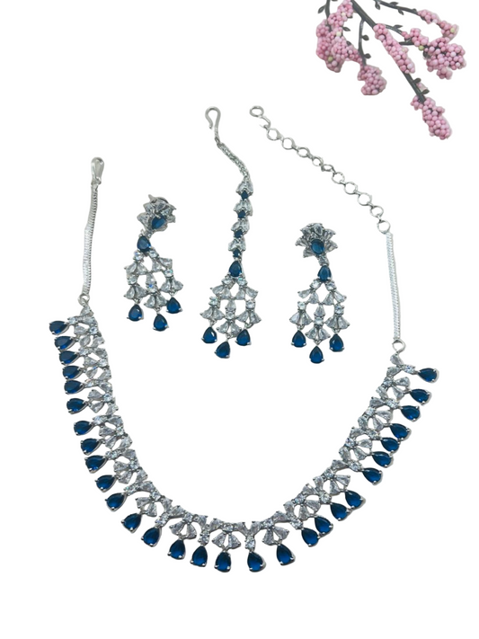 American Diamond(AD) Necklace Set