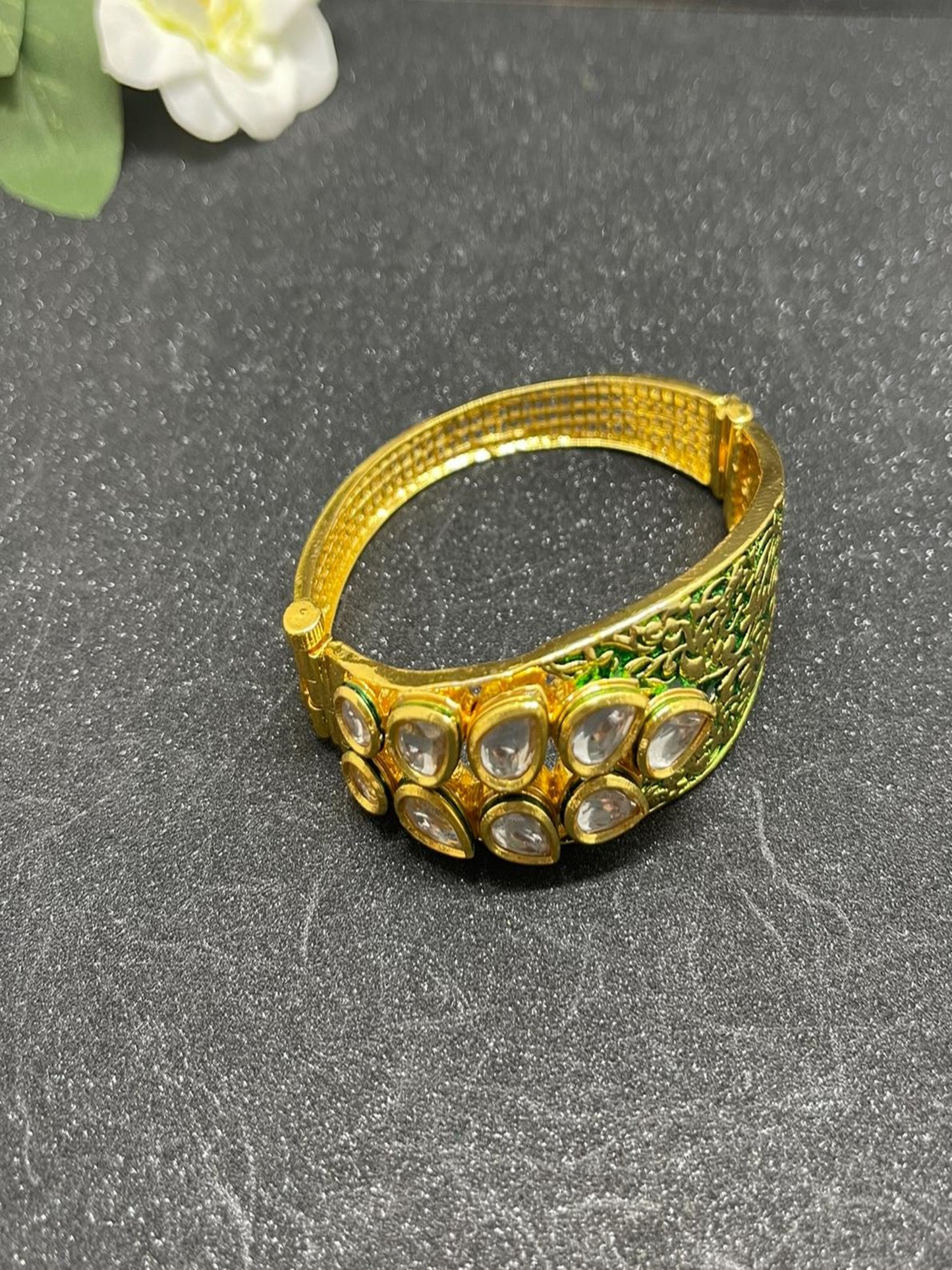 Kundan Openable Bracelets-Size 2.2/2.4