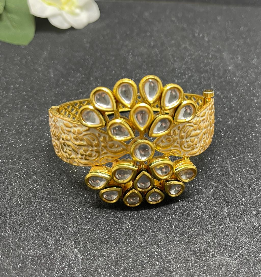 Kundan Openable Bracelets. Size-2.2/2.4