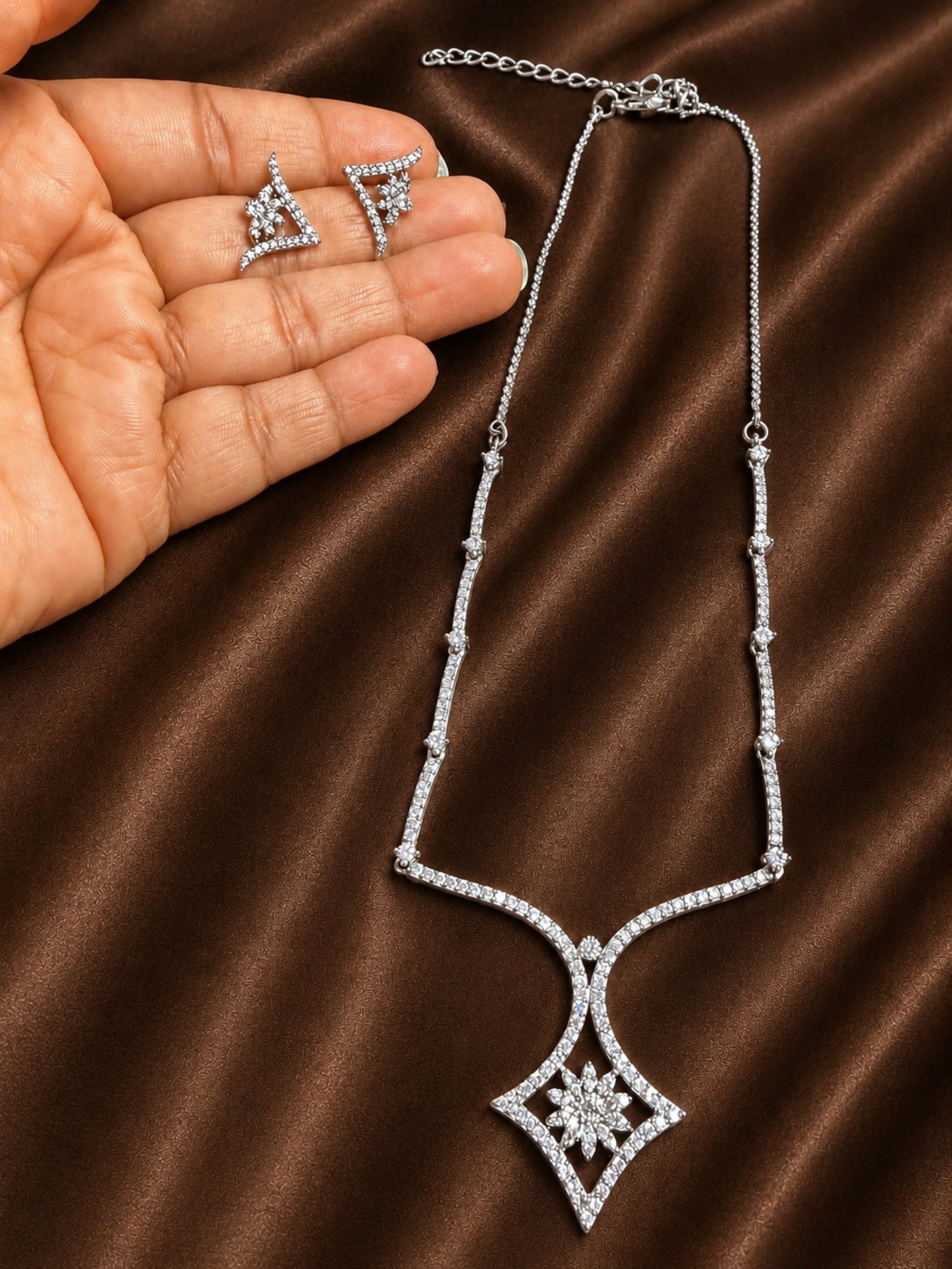American Diamond(AD) Necklace Set