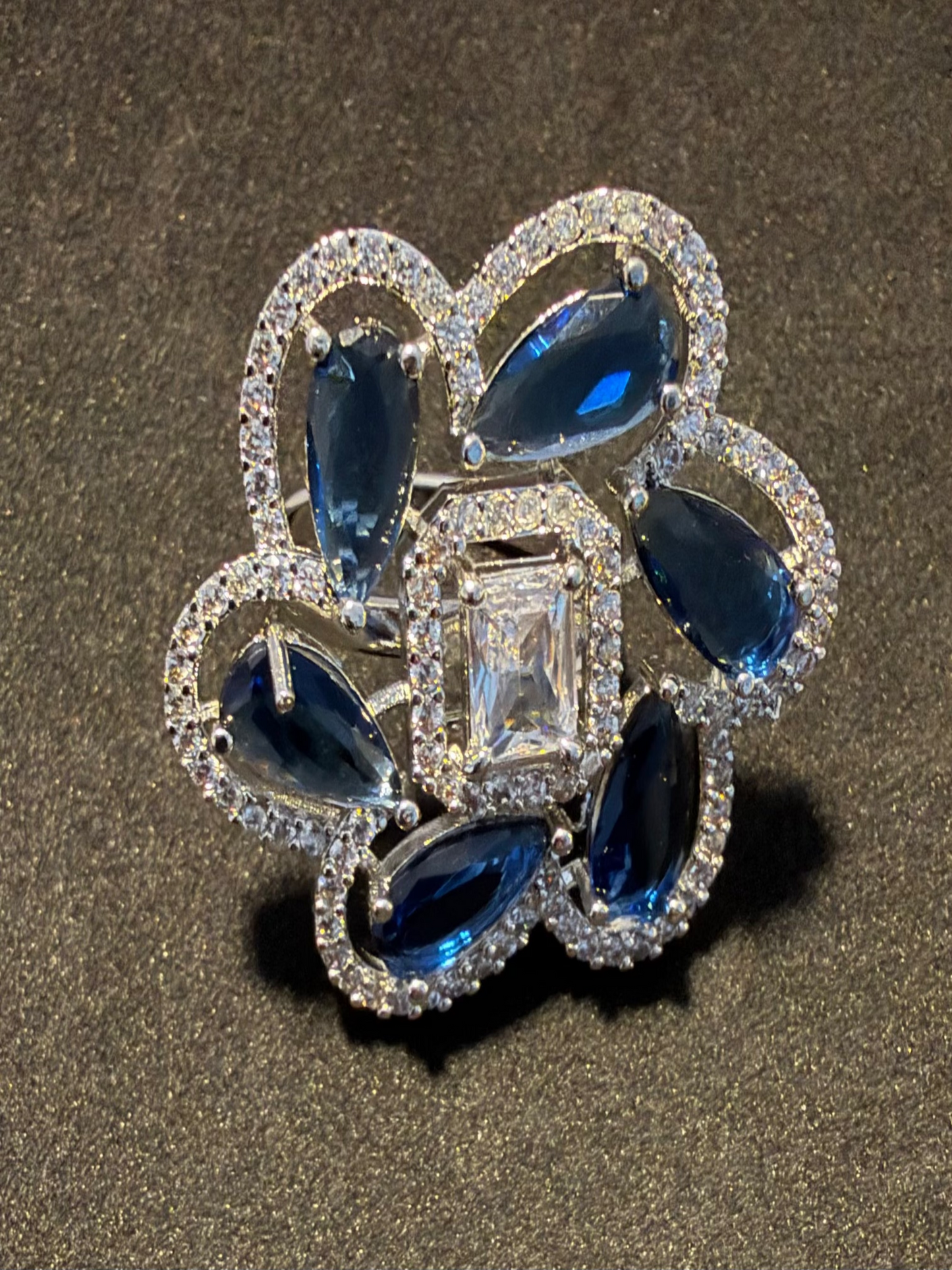 American Diamond Adjustable Rings