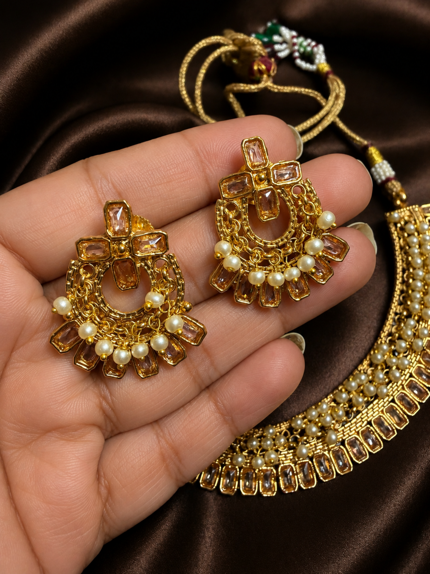 Antique Finish Choker/Necklace Set