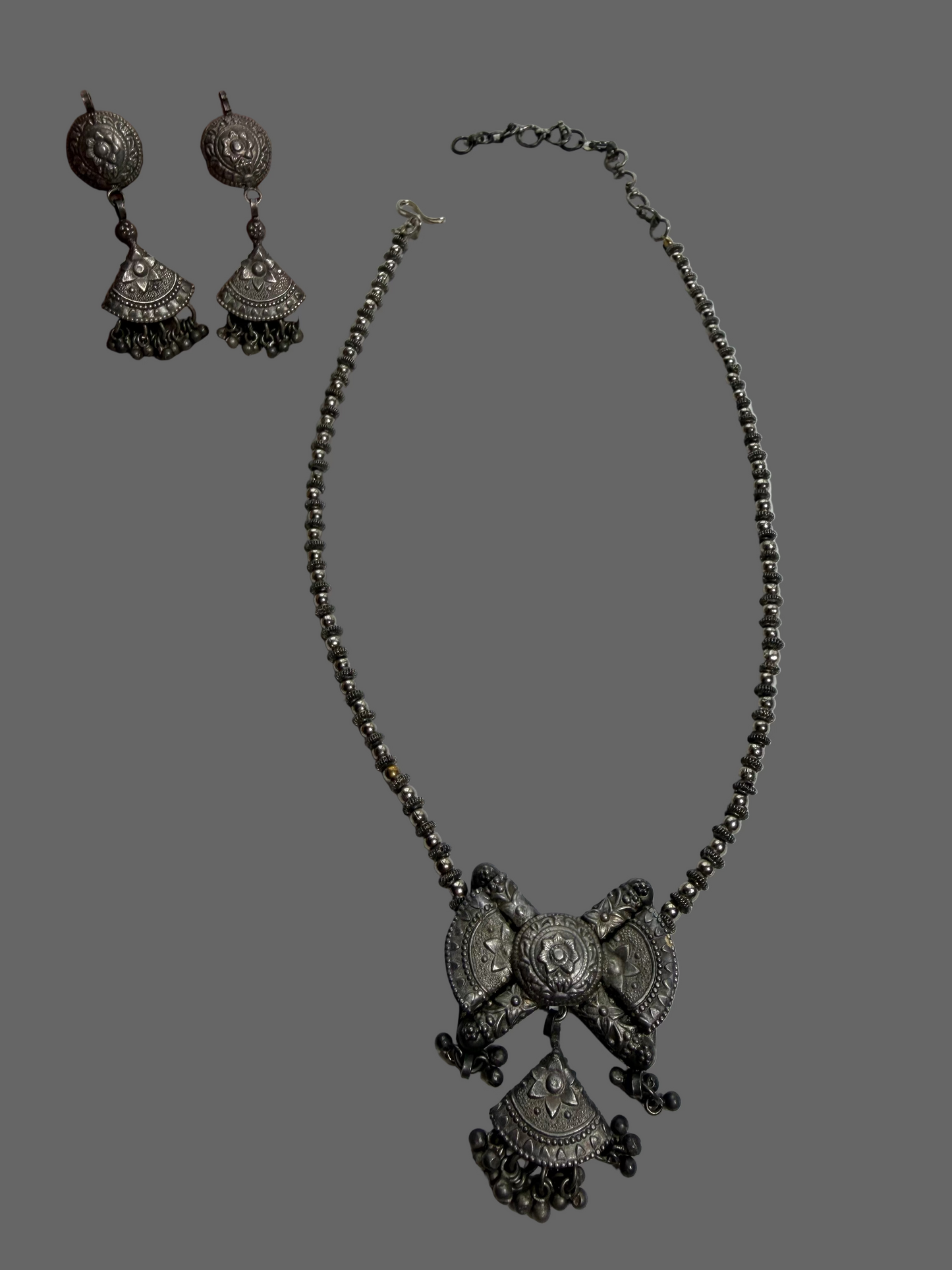 German Silver Necklace Set