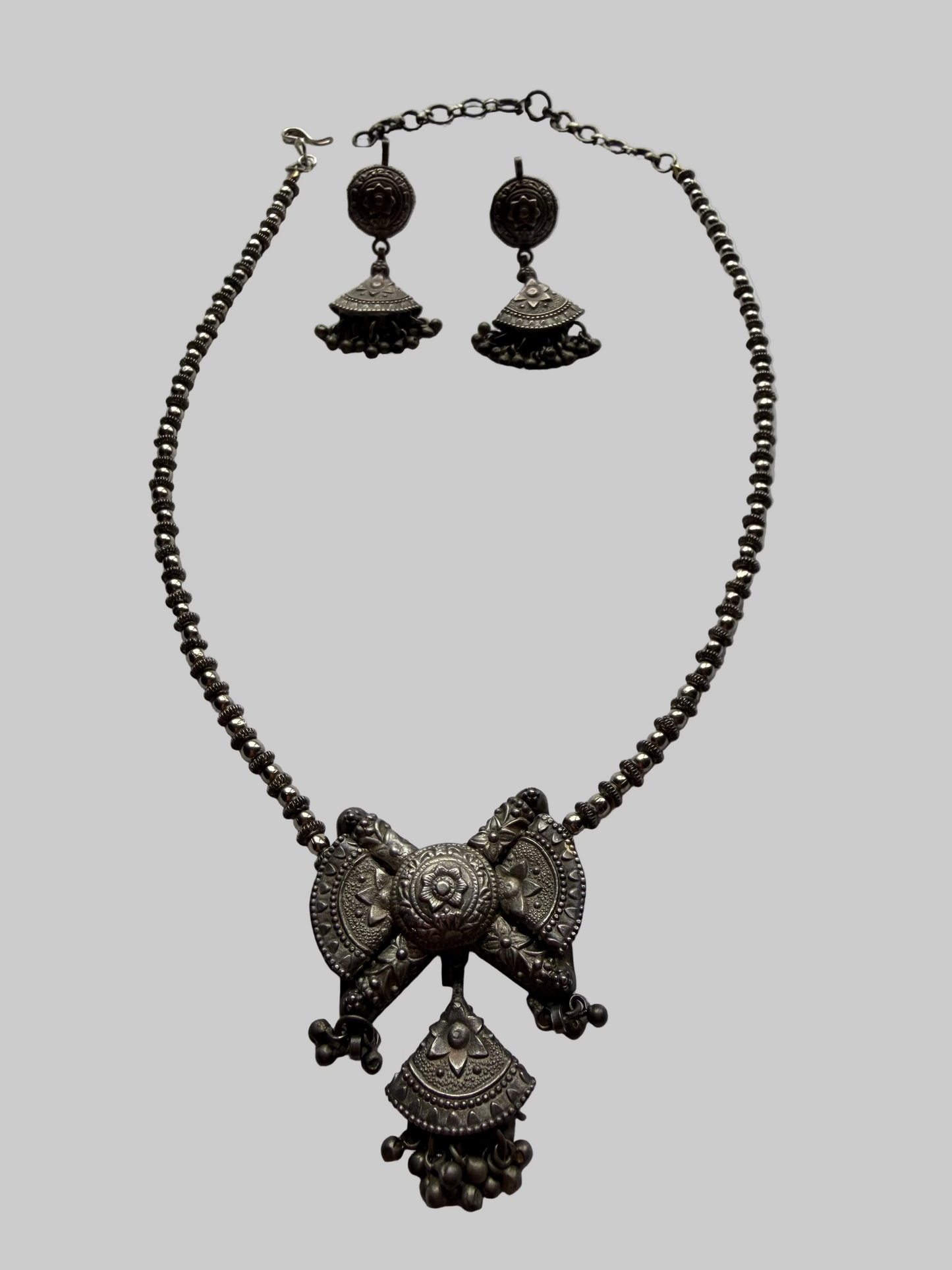 German Silver Necklace Set