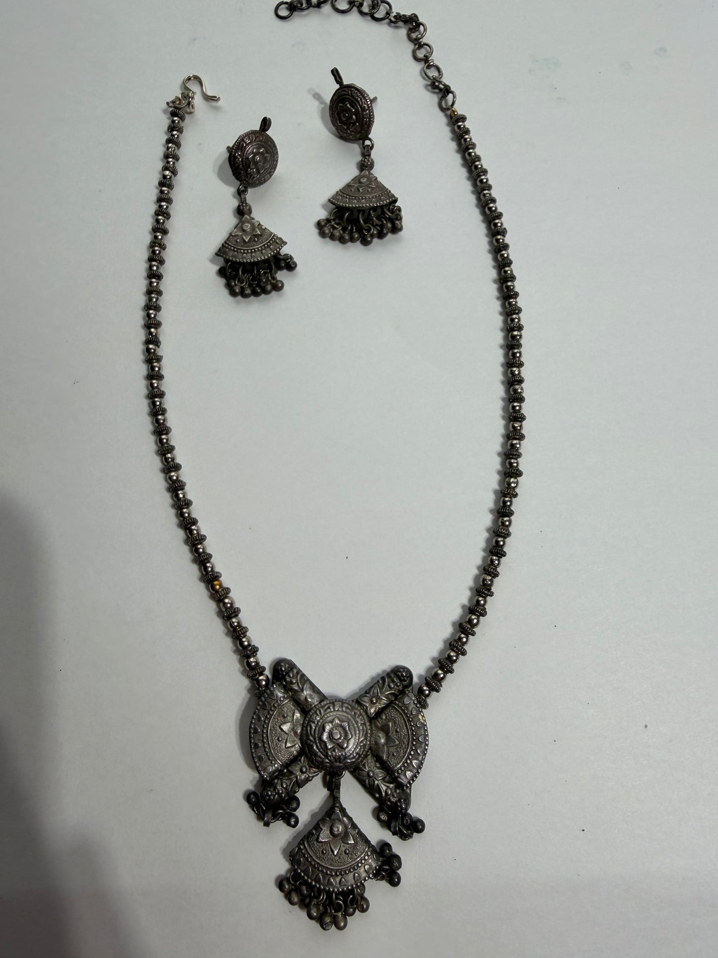 German Silver Necklace Set