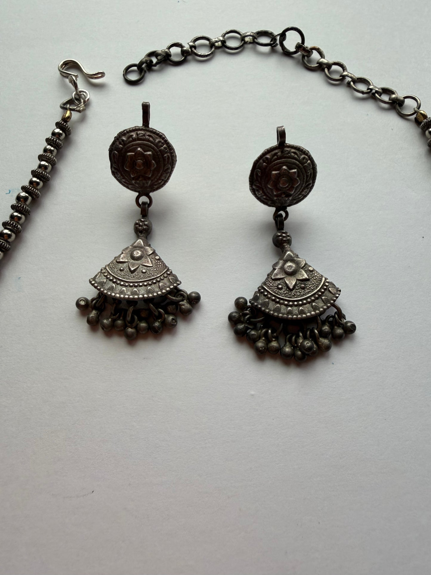 German Silver Necklace Set