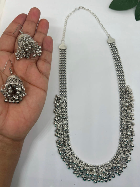 Ghungroo Long Necklace Set