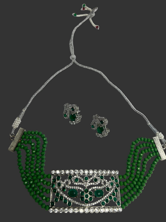 Diamond & Stonework Necklace Set