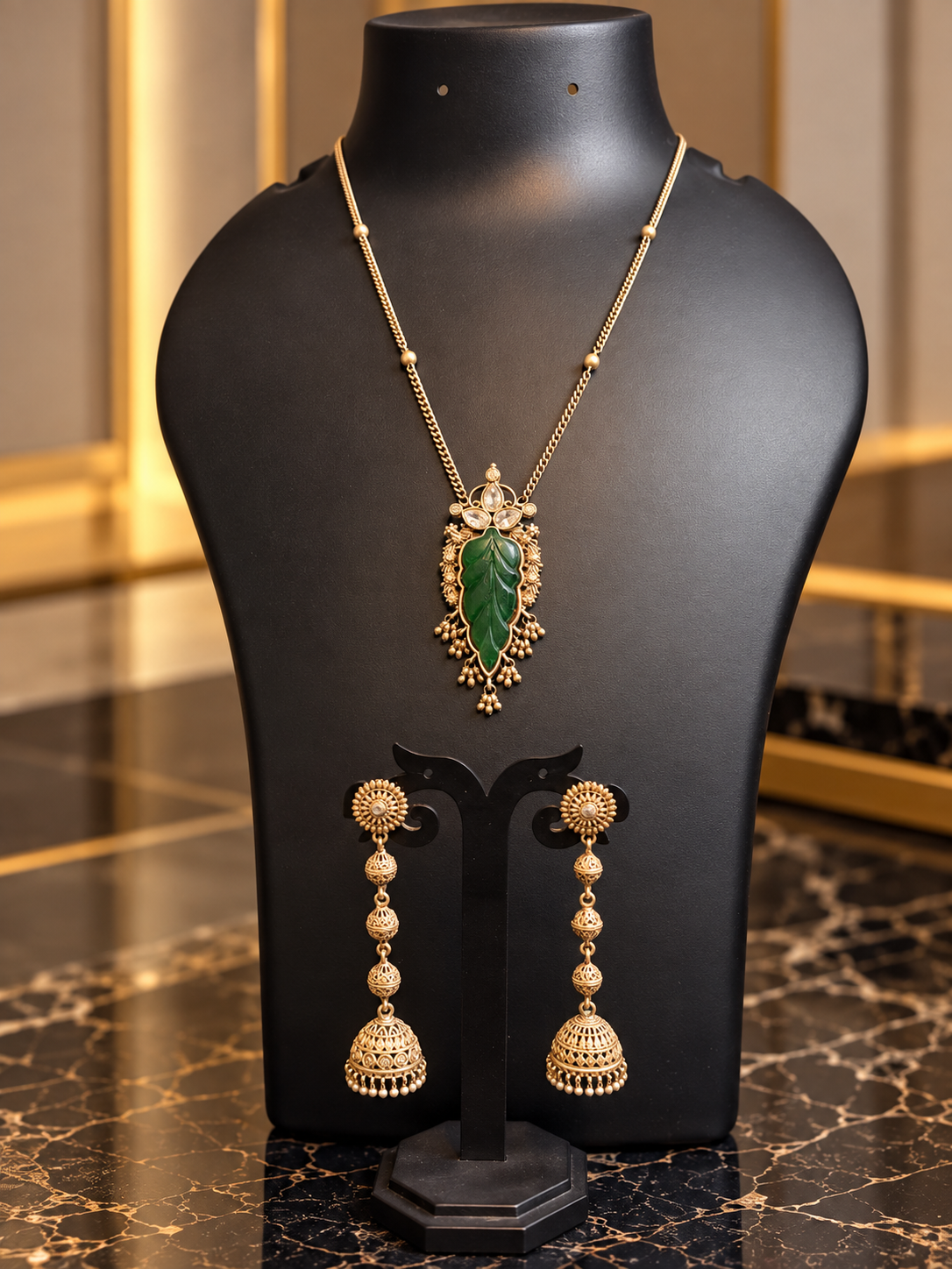 Oxodize & Stonework Long Necklace
