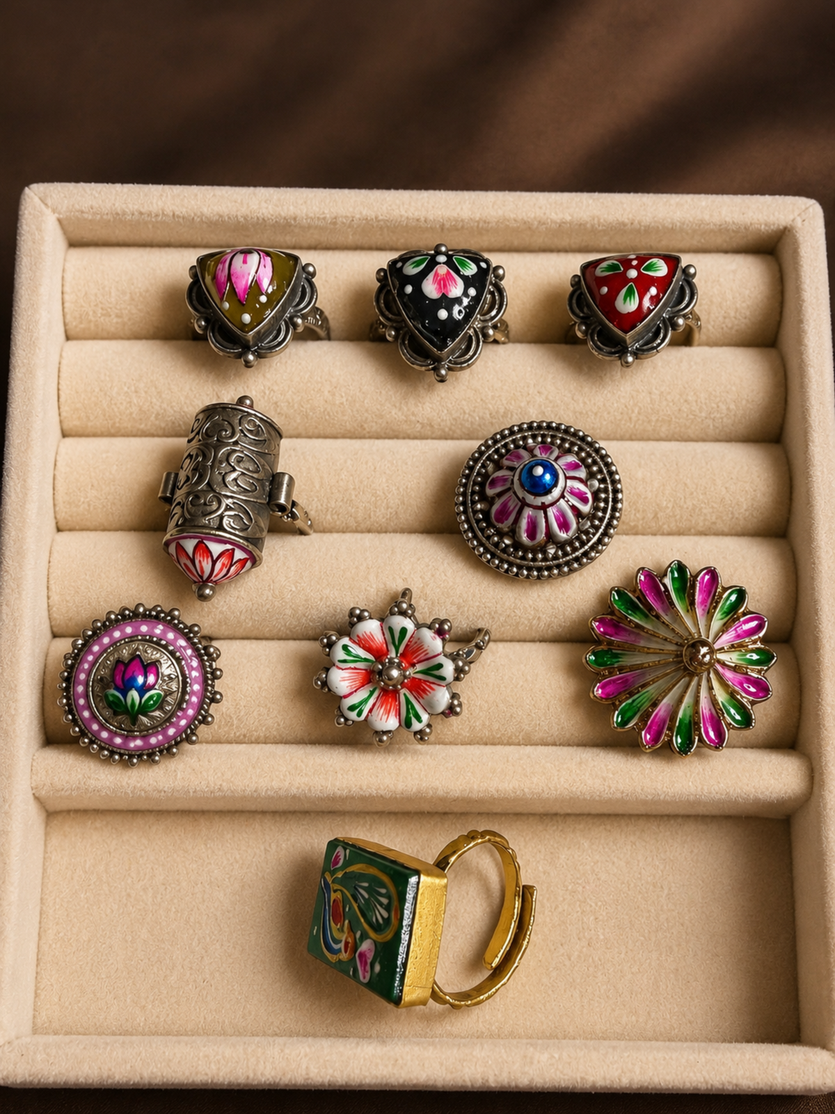Hand-Painted Rings