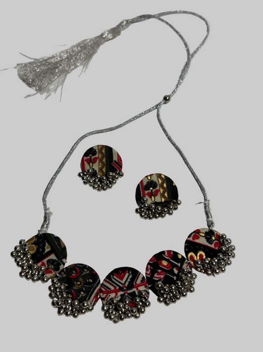 Fabric Choker/ Necklace Set